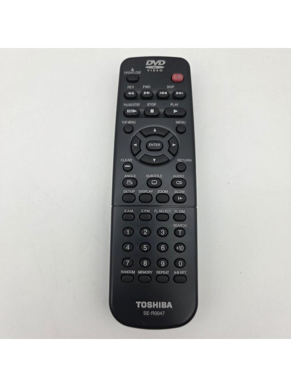 Toshiba SE-R0047 Remote Control For SD-1700 SD-K620KU SD-K610 DVD Players Tested